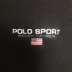 Vintage Polo Sport Pullover Black